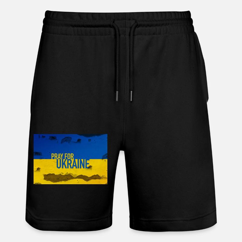 Ukraine - Short de jogging bio TRAINER Stanley/Stella unisexe - noir