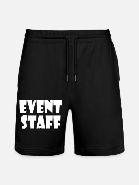 Event staff - Stanley/Stella Trainer Unisex Organic Jogging Shorts - black