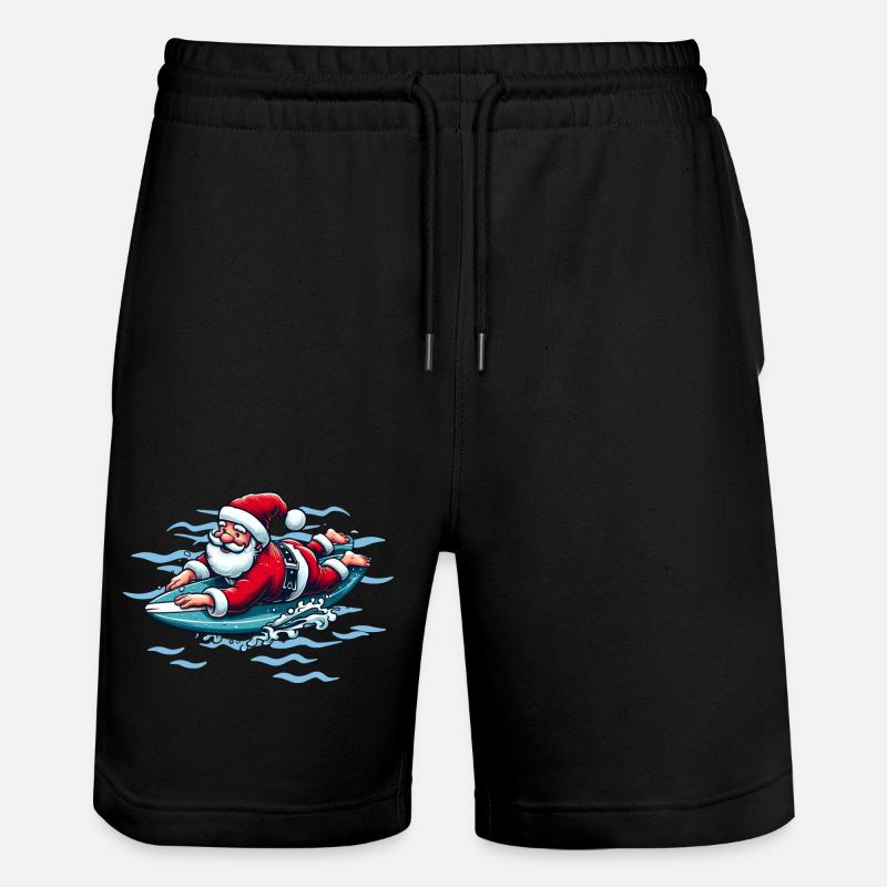 Père Noël surf - Short de jogging bio TRAINER Stanley/Stella unisexe - noir
