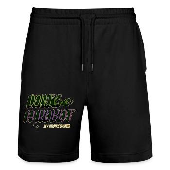 Pyjama de Noël déclaration ce cadeau Geek génial - Short de jogging bio TRAINER Stanley/Stella unisexe - noir - Devant - Nik (191cm) & Marisol (170cm)