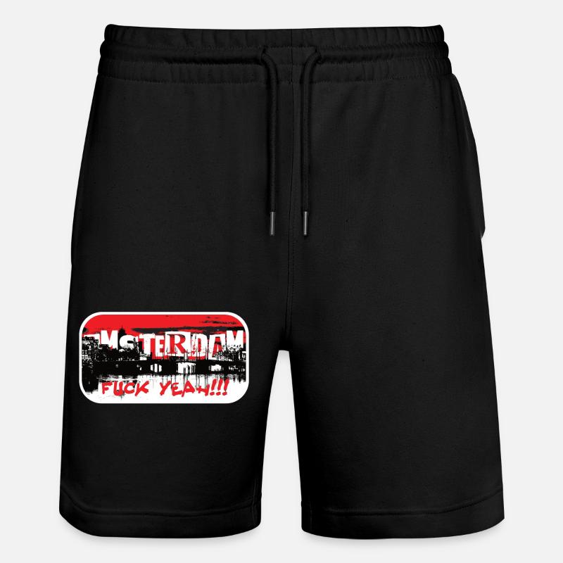Amsterdam baise ouais - Short de jogging bio TRAINER Stanley/Stella unisexe - noir