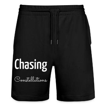 adventure luminosity galaxy funny quote - Stanley/Stella Unisex Bio Joggingshorts Trainer  - Schwarz - Vorne - Nik (191cm) & Marisol (170cm)