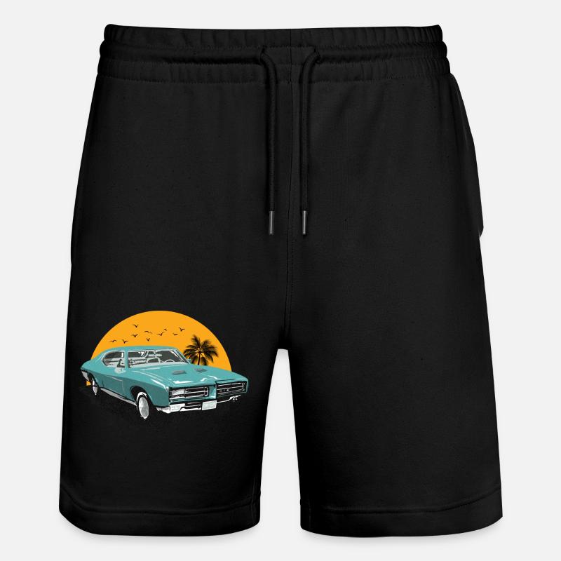Voiture classique-voiture ancienne - Short de jogging bio TRAINER Stanley/Stella unisexe - noir