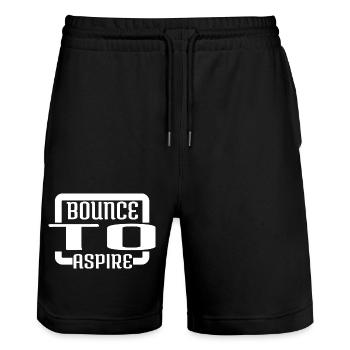 Statement Dreams Night Dreams Funny Quote Hope Fun - Stanley/Stella Trainer Unisex Organic Jogging Shorts - black - Front - Nik (191cm) & Marisol (170cm)