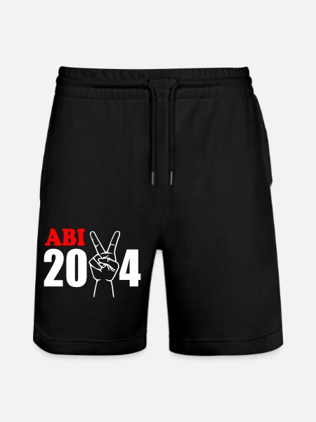 Abi 2024 - Stanley/Stella Unisex Bio Joggingshorts Trainer  - Schwarz