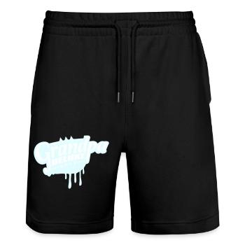 Grand-père Deluxe Meilleur grand-père Grand-père Amour Grand-père Logo de grand-père - Short de jogging bio TRAINER Stanley/Stella unisexe - noir - Devant - Nik (191cm) & Marisol (170cm)