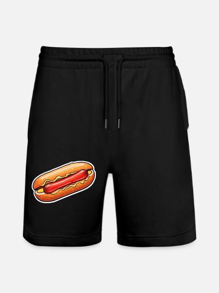 Hot Dog - Stanley/Stella Unisex Bio Joggingshorts Trainer  - Schwarz