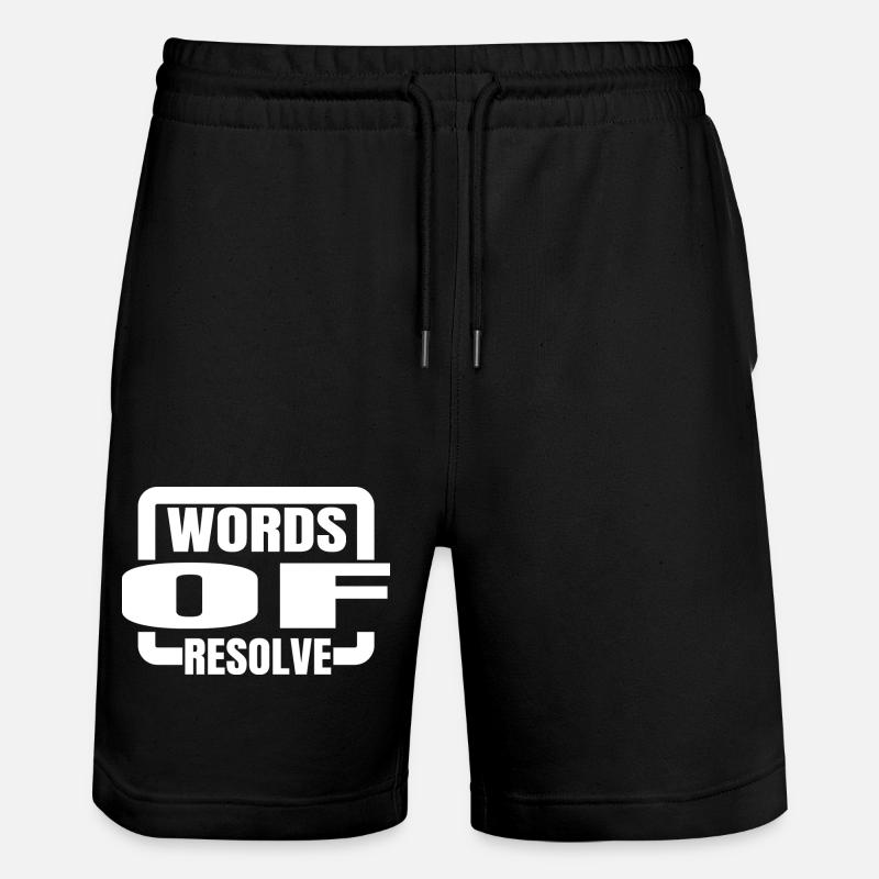 détermination inébranlable cadeau idée cadeau - Short de jogging bio TRAINER Stanley/Stella unisexe - noir