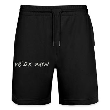 Détendez-vous maintenant - Short de jogging bio TRAINER Stanley/Stella unisexe - noir - Devant - Nik (191cm) & Marisol (170cm)