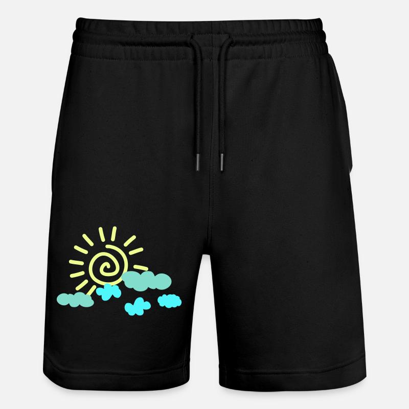 Soleil Ciel - Short de jogging bio TRAINER Stanley/Stella unisexe - noir