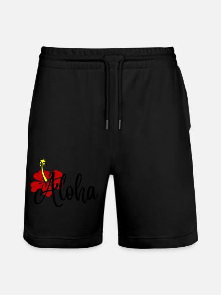 Aloha - Stanley/Stella Trainer Unisex Organic Jogging Shorts - black
