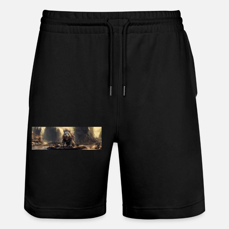 Apokalypse Welt nach der Menschheit Riesen-Eichhörnchen - Stanley/Stella Unisex Bio Joggingshorts Trainer  - Schwarz
