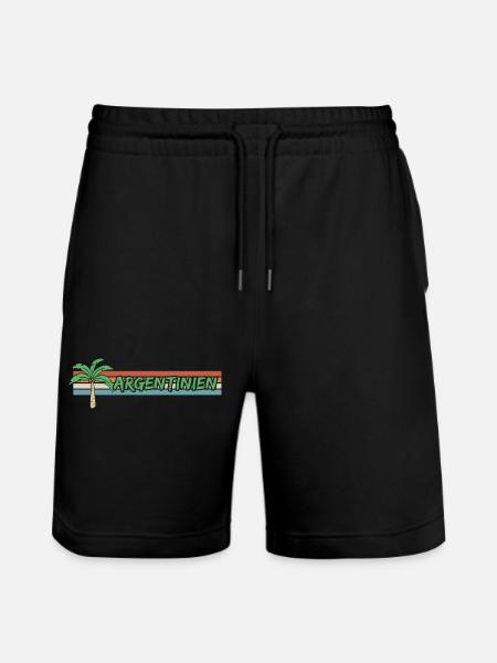 Urlaub Argentinien - Stanley/Stella Unisex Bio Joggingshorts Trainer  - Schwarz