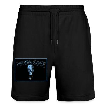 Aftermath Maske - Stanley/Stella Unisex Bio Joggingshorts Trainer  - Schwarz - Vorne - Nik (191cm) & Marisol (170cm)