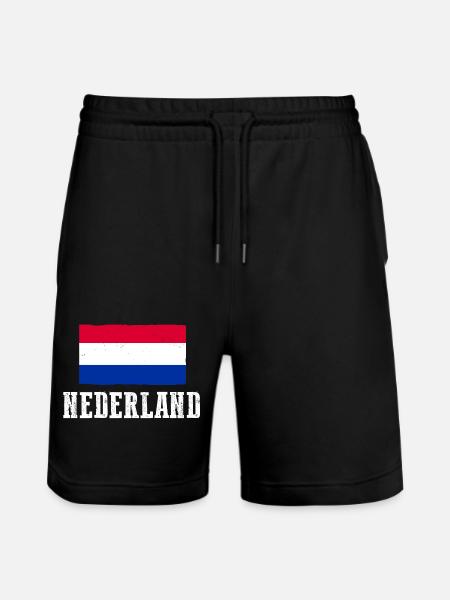 Pays-Bas Pays-Bas - Short de jogging bio TRAINER Stanley/Stella unisexe - noir