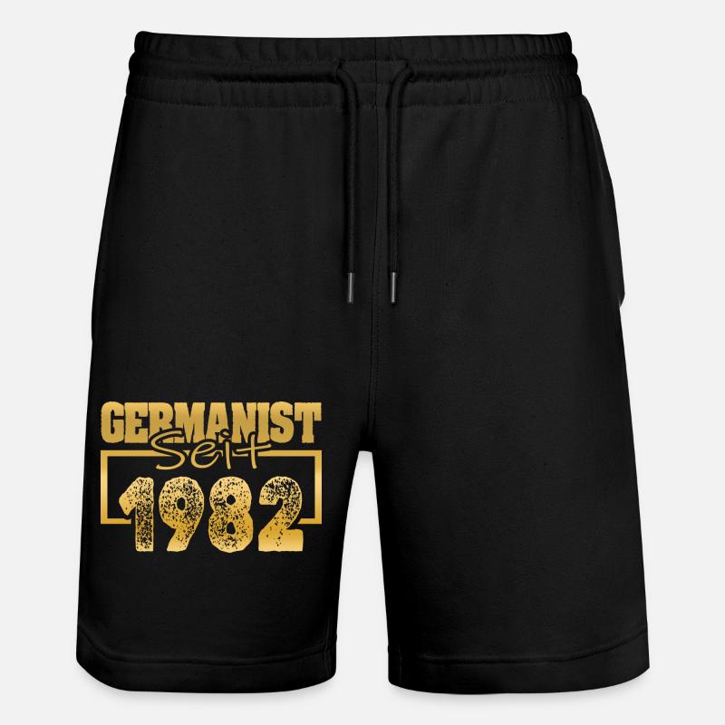 1982 - Stanley/Stella Trainer Unisex Organic Jogging Shorts - black