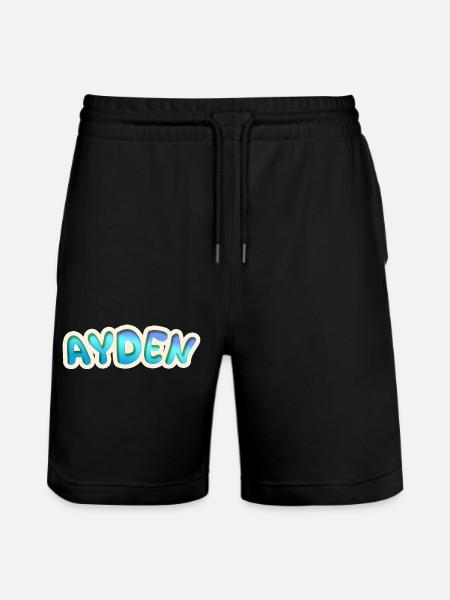 Gift for Ayden - Stanley/Stella Trainer Unisex Organic Jogging Shorts - black