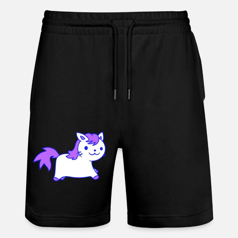 Little Pony Cat Face Équitation - Short de jogging bio TRAINER Stanley/Stella unisexe - noir