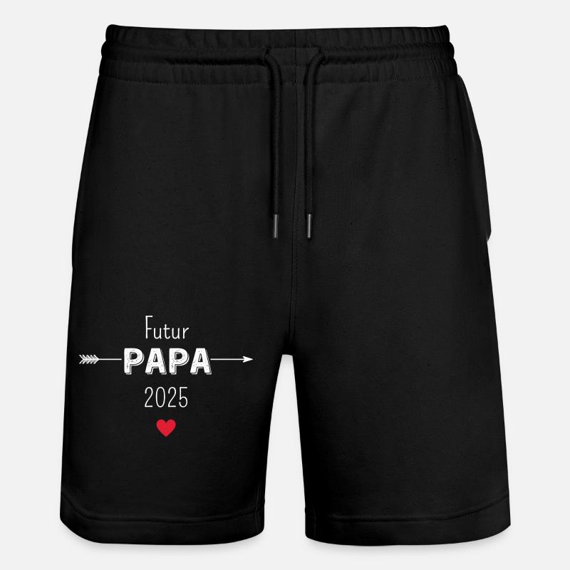 Futur papa 2025 - Short de jogging bio TRAINER Stanley/Stella unisexe - noir