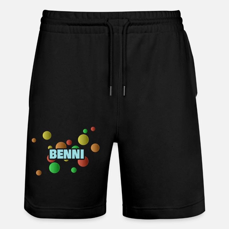 Benni Benni - Stanley/Stella Unisex Bio Joggingshorts Trainer  - Schwarz