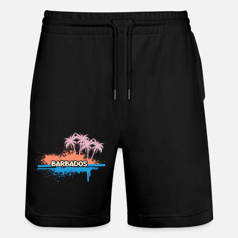 Cadeau pour la Barbade - Short de jogging bio TRAINER Stanley/Stella unisexe - noir