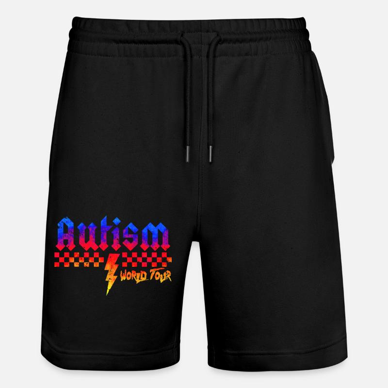 Autism awareness different different better - Stanley/Stella Trainer Unisex Organic Jogging Shorts - black