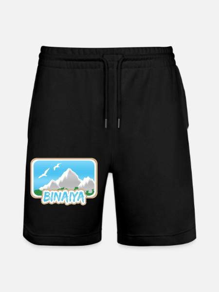 Binaiya - Stanley/Stella Trainer Unisex Organic Jogging Shorts - black