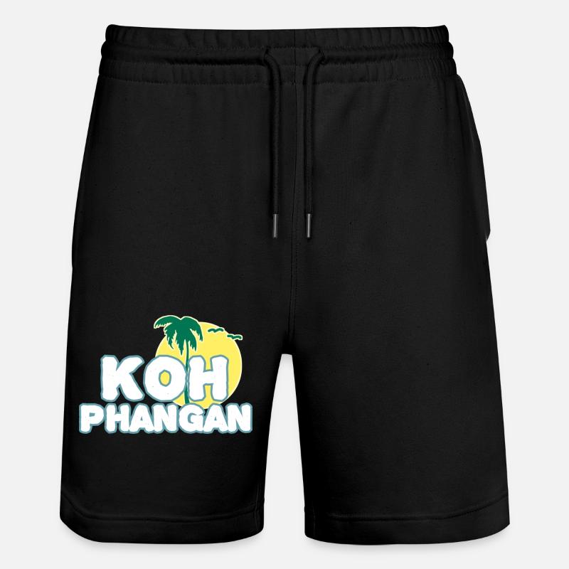 Koh Phangan Moon Island - Stanley/Stella Trainer Unisex Organic Jogging Shorts - black