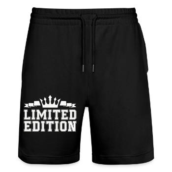 édition limitée 1 - Short de jogging bio TRAINER Stanley/Stella unisexe - noir - Devant - Nik (191cm) & Marisol (170cm)