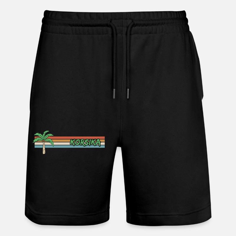 Vacances Corse - Short de jogging bio TRAINER Stanley/Stella unisexe - noir