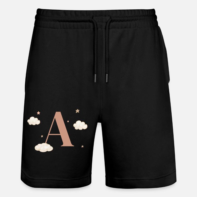Lettre a nuages étoiles - Short de jogging bio TRAINER Stanley/Stella unisexe - noir