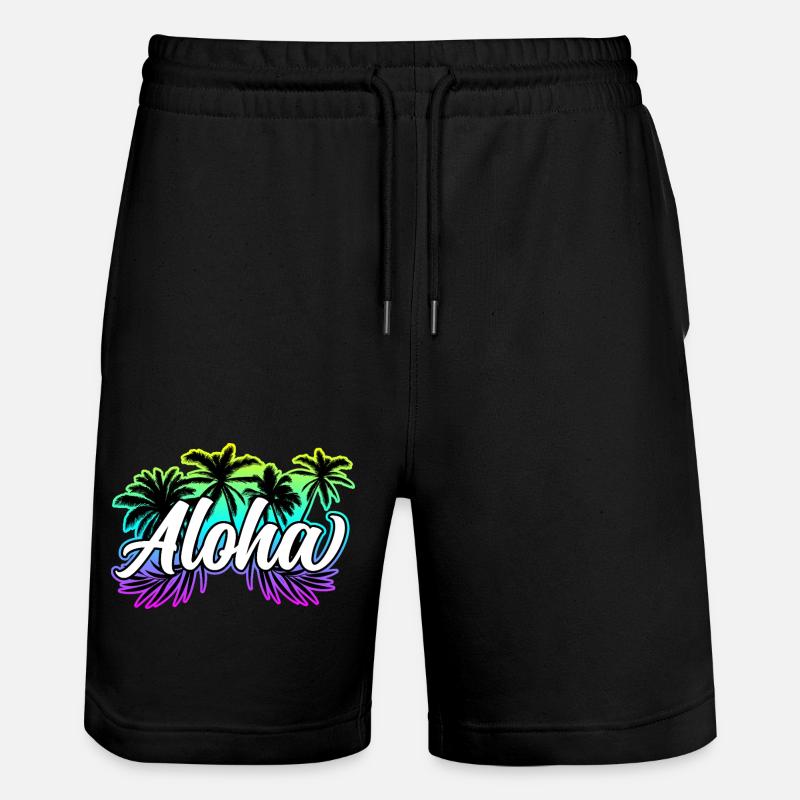 Aloha Holiday Hawaii Gift - Short de jogging bio TRAINER Stanley/Stella unisexe - noir