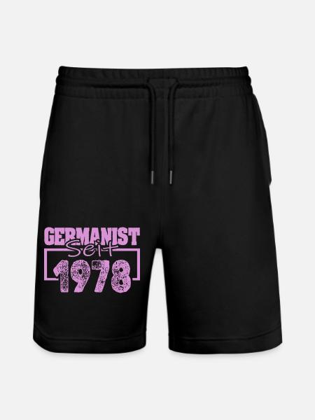 Studium 1978 - Stanley/Stella Unisex Bio Joggingshorts Trainer  - Schwarz