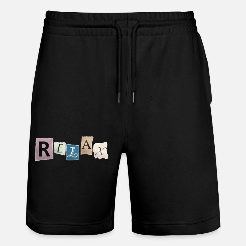 Détendez-vous – Restez détendu - Short de jogging bio TRAINER Stanley/Stella unisexe - noir