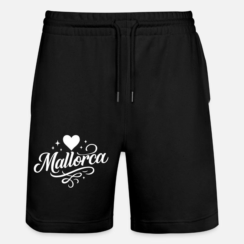 Mallorca Herz - Stanley/Stella Unisex Bio Joggingshorts Trainer  - Schwarz
