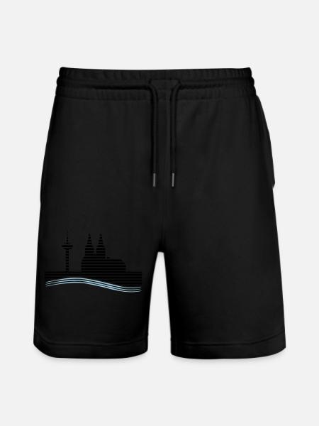 Cologne - Stanley/Stella Trainer Unisex Organic Jogging Shorts - black