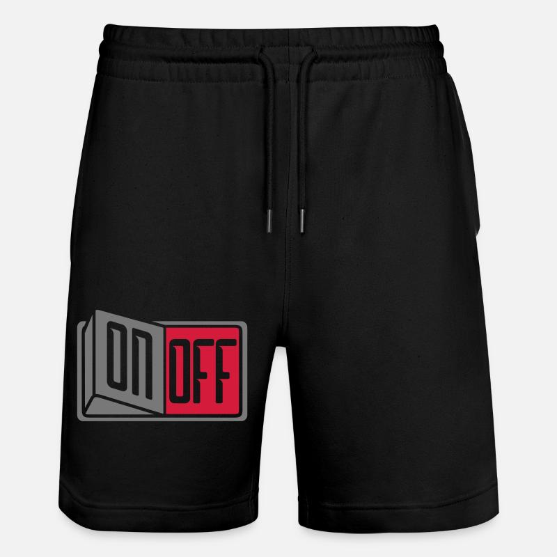bouton éteint bouton interrupteur éteint - Short de jogging bio TRAINER Stanley/Stella unisexe - noir