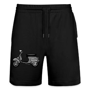 Liberté de - Short de jogging bio TRAINER Stanley/Stella unisexe - noir - Devant - Nik (191cm) & Marisol (170cm)