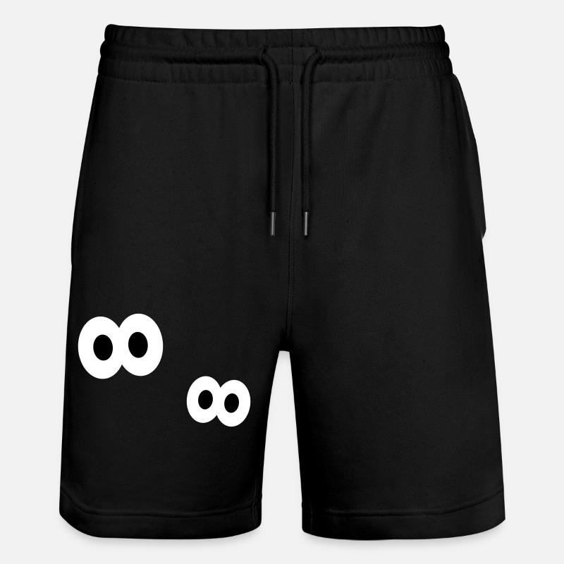 Augen - Stanley/Stella Unisex Bio Joggingshorts Trainer  - Schwarz