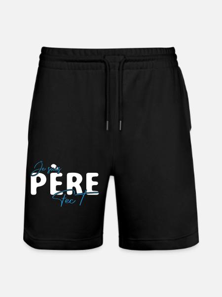 Je suis Père FECT - Short de jogging bio TRAINER Stanley/Stella unisexe - noir