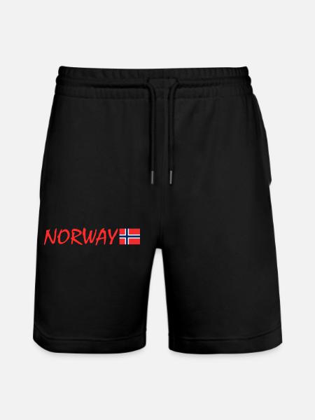 Norway - Stanley/Stella Trainer Unisex Organic Jogging Shorts - black