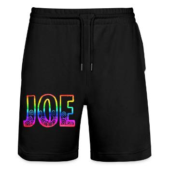 joe rs arc-en-ciel - Short de jogging bio TRAINER Stanley/Stella unisexe - noir - Devant - Nik (191cm) & Marisol (170cm)