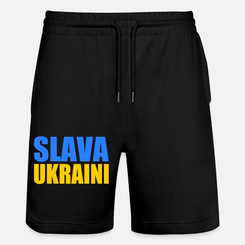 Slava ukraini - Short de jogging bio TRAINER Stanley/Stella unisexe - noir