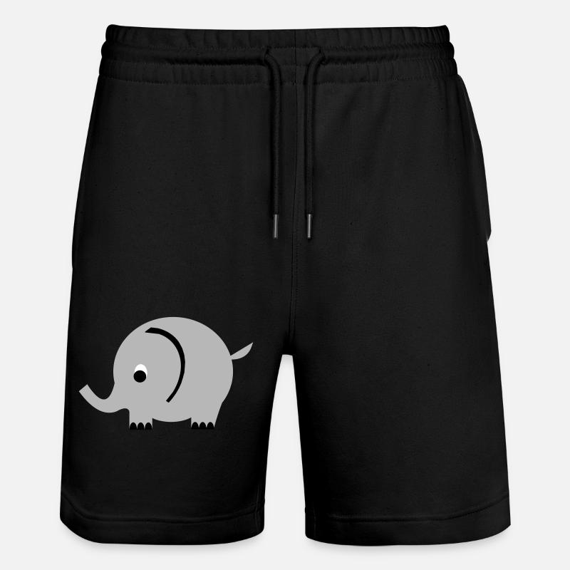Éléphant - Short de jogging bio TRAINER Stanley/Stella unisexe - noir
