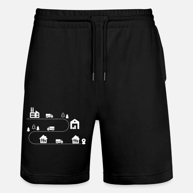 Logistics - Stanley/Stella Trainer Unisex Organic Jogging Shorts - black