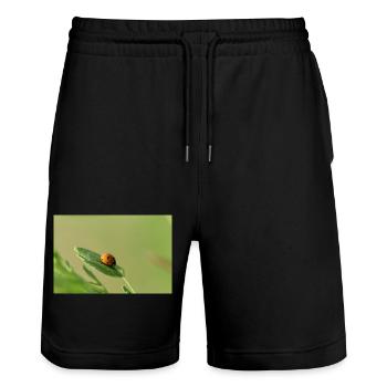 Coccinelle Coléoptère May Beetle - Short de jogging bio TRAINER Stanley/Stella unisexe - noir - Devant - Nik (191cm) & Marisol (170cm)