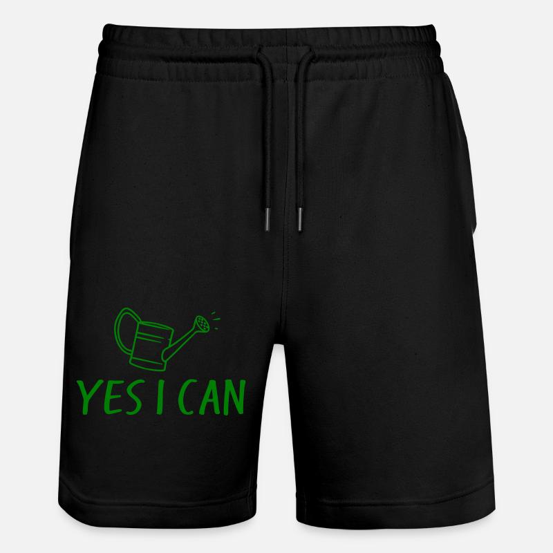 Garten - Stanley/Stella Unisex Bio Joggingshorts Trainer  - Schwarz