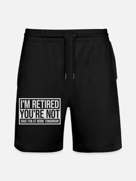 have fun at work - Stanley/Stella Trainer Unisex Organic Jogging Shorts - black
