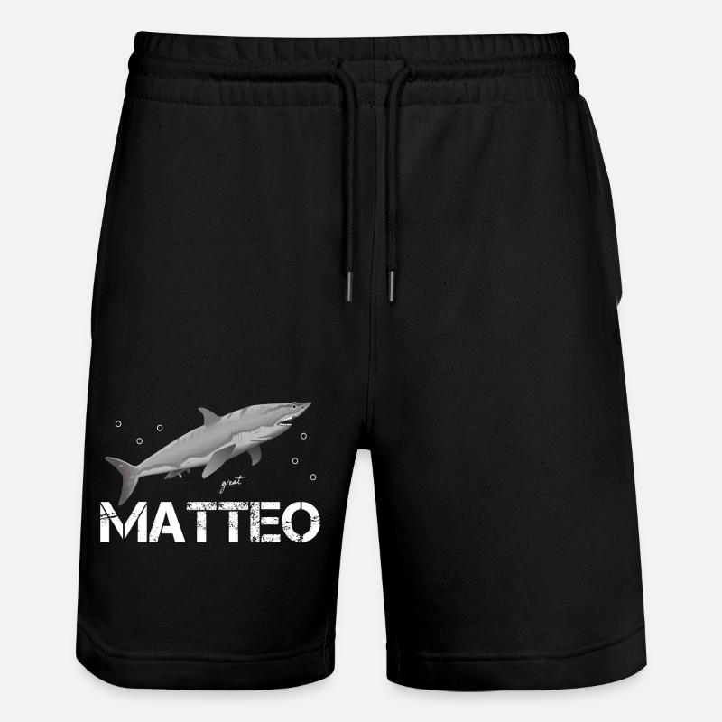 Matteo Anniversaire Matteo - Short de jogging bio TRAINER Stanley/Stella unisexe - noir