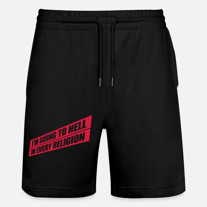 En allant en enfer - Short de jogging bio TRAINER Stanley/Stella unisexe - noir